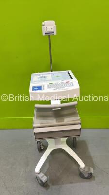 Mortara ELI 250c ECG Machine on Stand with 10 Lead ECG Module (Powers Up) ***IR150***