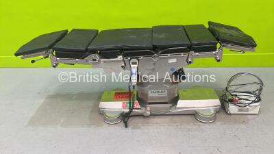 Maquet Magnus Ref 1180.01D0 Operating Table with Cushions, Controller and Power Supply (Powers Up) *00272*