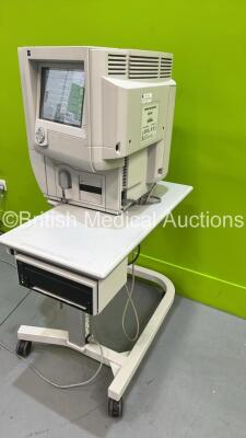 Zeiss Humphrey 740i Field Analyzer Rev 5.1.2 with Patient Response Trigger on Motorized Table (Powers Up - No Calibration Key) *S/N 740I-50686* **Mfd 2015** ****IR207**** - 7