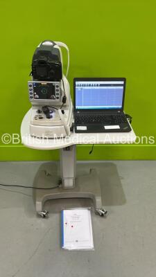 Nidek AFC-210 Non-Mydriatic Auto Fundus Camera with Laptop Software (Version 3.4.0) on Motorized Table (Powers Up) *S/N 120192* **Mfd 2007** - 2