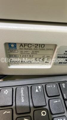 Nidek AFC-210 Non-Mydriatic Auto Fundus Camera with Laptop Software (Version 3.4.0) on Motorized Table (Powers Up) *S/N 120192* **Mfd 2007** - 8