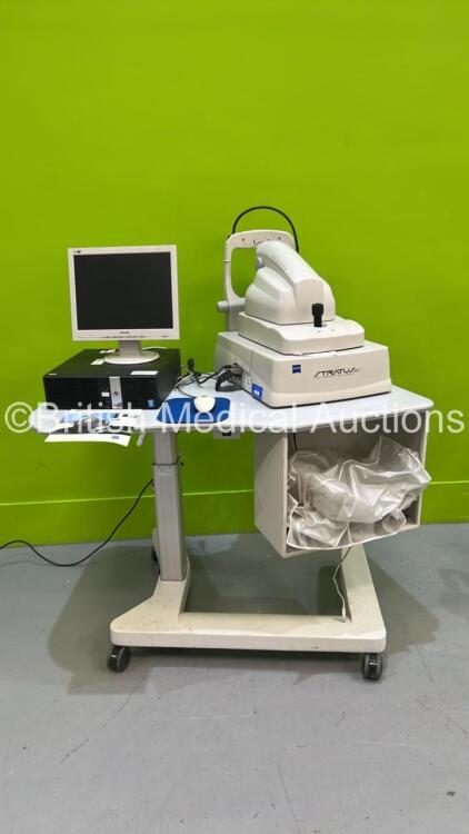 Zeiss Stratus OCT Direct Cross Sectional Imaging System (Powers Up) with PC and Monitor (HDD Removed) *S/N 3000-6749* **Mfd 2005**