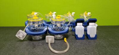 Job Lot Including 6 x Suction Cups and 2 x Bottle Containers *SN NA*