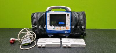 Zoll X Series Monitor/Defibrillator Application Version 02.34.05.00 Including Pacer, ECG, SPO2, NIBP, CO2 and Printer Options with 2 x Sure Power II Li-Ion Batteries *Both Flat* and 1 x Paddle Lead (Powers Up with Stock Battery - Stock Battery Not Include