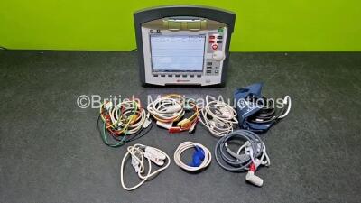 GS Corpuls3 Slim Defibrillator Ref : 04301 (Powers Up) with Corpuls Patient Box Ref : 04200 (Powers Up) with Pacer, Oximetry, ECG-D, ECG-M, CO2, CPR, NIBP and Printer Options with 4 and 6 Lead ECG Leads, CO2 Cable with TG-121T Cable, Hose with Cuff, SpO2 - 2