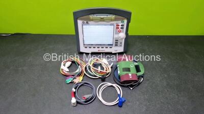 GS Corpuls3 Slim Defibrillator Ref : 04301 (Powers Up) with Corpuls Patient Box Ref : 04200 (Powers Up) with Pacer, Oximetry, ECG-D, ECG-M, CO2, CPR, NIBP and Printer Options with 4 and 6 Lead ECG Leads, CPR Cable, Hose with Cuffs, SpO2 Cable, 3 x Li-ion - 2