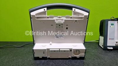 GS Corpuls3 Slim Defibrillator Ref : 04301 (Powers Up) with Corpuls Patient Box Ref : 04200 (Powers Up) with Pacer, Oximetry, ECG-D, ECG-M, CO2, CPR, NIBP and Printer Options with 4 and 6 Lead ECG Leads, CPR Cable, Hose with Cuffs, SpO2 Cable, 3 x Li-ion - 7