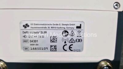 GS Corpuls3 Slim Defibrillator Ref : 04301 (Powers Up) with Corpuls Patient Box Ref : 04200 (Powers Up) with Pacer, Oximetry, ECG-D, ECG-M, CO2, CPR, NIBP and Printer Options with 4 and 6 Lead ECG Leads, CPR Cable, CO2 Cable with TG-121T Cable, Hose with - 15