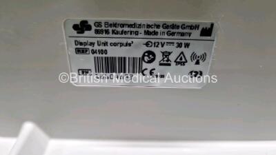 GS Corpuls3 Slim Defibrillator Ref : 04301 (Powers Up) with Corpuls Patient Box Ref : 04200 (Powers Up) with Pacer, Oximetry, ECG-D, ECG-M, CO2, CPR, NIBP and Printer Options with 4 and 6 Lead ECG Leads, CPR Cable, Hose with Cuff, SpO2 Cable, 3 x Li-ion B - 13