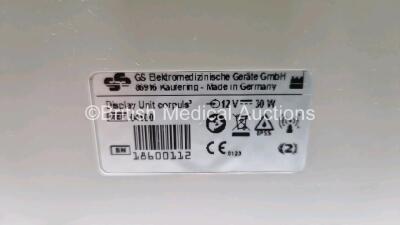 GS Corpuls3 Slim Defibrillator Ref : 04301 (Powers Up) with Corpuls Patient Box Ref : 04200 (Powers Up) with Pacer, Oximetry, ECG-D, ECG-M, CO2, CPR, NIBP and Printer Options with 4 and 6 Lead ECG Leads, CPR Cable, Hose with Cuff, SpO2 Cable, 3 x Li-ion B - 12