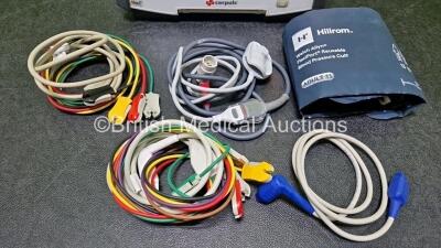 GS Corpuls3 Slim Defibrillator Ref : 04301 (Powers Up) with Corpuls Patient Box Ref : 04200 (Powers Up) with Pacer, Oximetry, ECG-D, ECG-M, CO2, CPR, NIBP and Printer Options with 4 and 6 Lead ECG Leads, CPR Cable, Hose with Cuff, SpO2 Cable, 3 x Li-ion B - 3