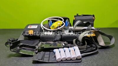 Job Lot Including 1 x Pneupac VR1 with 1 x Hose, 1 x Evac-U-Splint Pump, 5 x Welch Allyn Braun Thermometers and 7 x Various Defibrillator Bags / Cases / Pouches