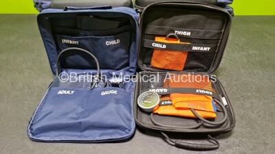 Job Lot Including 7 x Spencer Sistema with Gauges and Various Cuffs *All Incomplete* and 13 x PROACT Medical 5 Cuff Kits with Gauges and Various Cuffs*All Incomplete* - 3