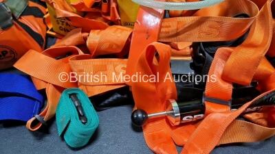 Job Lot of Ambulance Equipments Including Spencer Pumps, SP Head Immobilizers, Foam Blocks, Various Straps and Belts, Spencer Extrication Device, ResQ splints and Various Splints - 5