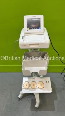 Philips Avalon FM30 Fetal Monitor *2021* on Stand with Philips Avalon CL Wireless Transducer Docking Station with 2 x Wireless US Transducers and 1 x Toco+MP Wireless Transducer (Powers Up) *S/N DE65937140* **A/N 200 21 0731*