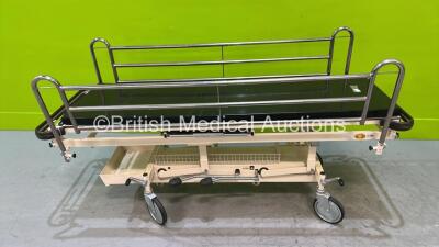 Huntleigh Nesbit Evans Hydraulic Patient Trolley with Mattress (Tested Working)