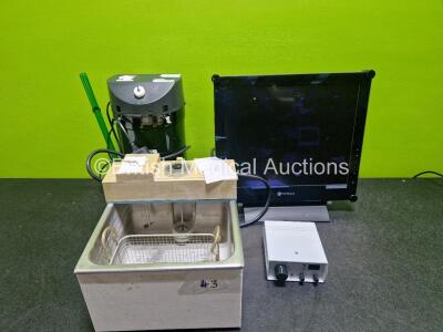 Mixed Lot Including Eheim Filter Canister, 1 x Neovo Monitor, 1 x Intherm Mattress Heater, 1 x Tecam Water Bath and 1 x Respivet Unit