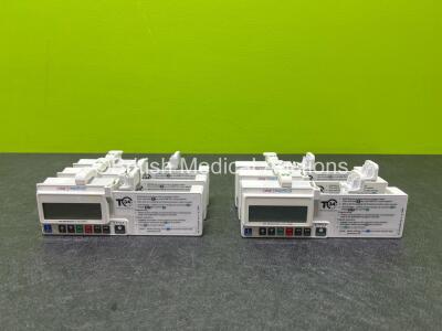 6 x CME Medical T34 Syringe Pumps *All Mfd 2012* (All Power Up)