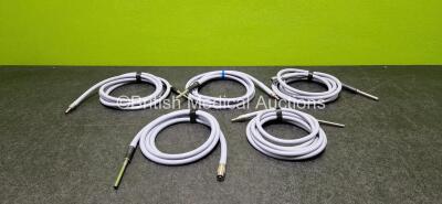 5 x Various Fiber Optic Cables