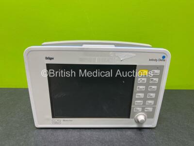 Drager Infinity Delta Patient Monitor Including HemoMed 1, NBP, Aux/Hemo 3 and MultiMed Options (Untested due to No Power Supply) *SN 5397042760*