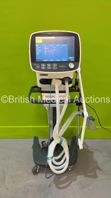 Hamilton C3 Ventilator on Stand - Version 2.0.9 Operating Hours 7972 with Hoses (Powers Up) *S/N 1359*