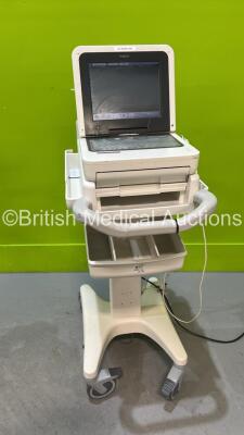 Philips PageWriter TC50 ECG Machine on Stand with 10 Lead ECG Leads (Powers Up - Some Casing Damage - See Photo) *S/N USD1103357* ***CI156***