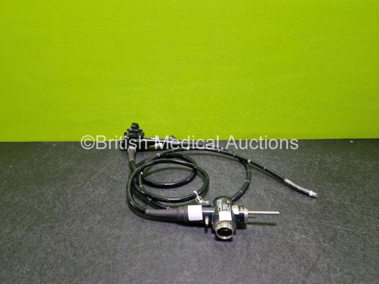 Olympus TJF-240 Video Duodenoscope - Engineer's Report : Optical System - No Fault Found, Angulation - No Fault Found , Insertion Tube - No Bending Rubber, Light Transmission - No Fault Found, Channels - No Fault Found, Leak Check - Excessive From Bending