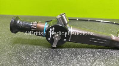 Olympus LF-TP Laryngoscope in Case - Engineer's Report : Optical System - 2 x Broken Fibers, Angulation - No Fault Found, Insertion Tube - No Fault Found, Light Transmission - No Fault Found, Channels - No Fault Found, Leak Check - No Fault Found *W901008 - 3