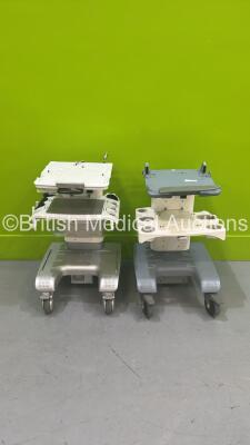 1 x GE Vivid i Cart and 1 x GE Voluson Cart