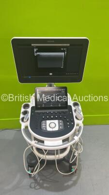 Philips Affiniti 70G Flat Screen Ultrasound Scanner Ref 989605416151 SVC HW A.1 *S/N USD16F0294* **Mfd 2016** Software Version 1.5.8.916 with 3 x Transducers / Probes (C5-1 / L12-5 50 and C9-2) (Powers Up) - 2