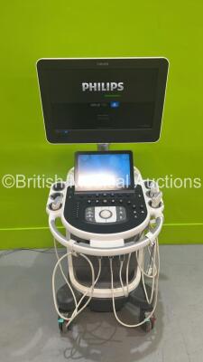 Philips Affiniti 70G Flat Screen Ultrasound Scanner Ref 989605416151 SVC HW A.1 *S/N USD16F0294* **Mfd 2016** Software Version 1.5.8.916 with 3 x Transducers / Probes (C5-1 / L12-5 50 and C9-2) (Powers Up) - 17