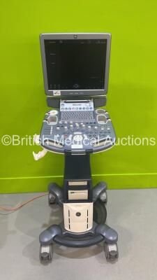 GE Voluson S6 Flat Screen Ultrasound Scanner Ref 5343689 *S/N 196280SU2* **Mfd 10/2012** Software Version 12.0.0 (12.0.2.132) with Sony UP-D897 Digital Graphic Printer (Powers Up) - 2