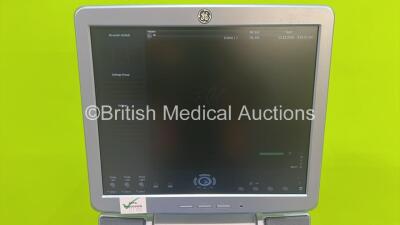 GE Voluson S6 Flat Screen Ultrasound Scanner Ref 5343689 *S/N 196280SU2* **Mfd 10/2012** Software Version 12.0.0 (12.0.2.132) with Sony UP-D897 Digital Graphic Printer (Powers Up) - 3