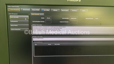 Philips Epiq 5G Flat Screen Ultrasound Scanner Ref 989605408541 SVC HW A.0 *S/N USN14C0364* **Mfd 2014** Software Version 1.5.6.850 with 3 x Transducers / Probes (L18-5 / C5-1 and L12-3) (Powers Up) - 12