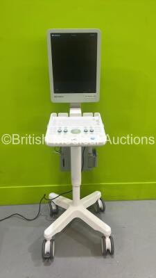 BK Medical flex Focus 400 Flat Screen Ultrasound Scanner Type 1202 *S/N 1901928* Version 4.48.12037.7 with Sony UP-D898MD Digital Graphic Printer on Stand (Powers Up) ***IR213***