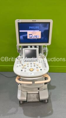 Philips iU22 Flat Screen Ultrasound Scanner Ref 8500-0064-02 *S/N B0G29K* **Mfd 2013** SVC HW G.1 Software Version 6.3.2.2 with 5 x Transducers / Probes (C9-5ec / L15-7io / X3-1 / S12-4 (Not Registering with System) and L12-5 (Powers Up with 110v Power Su - 2