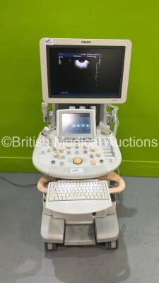 Philips iU22 Flat Screen Ultrasound Scanner Ref 8500-0064-02 *S/N B0G29K* **Mfd 2013** SVC HW G.1 Software Version 6.3.2.2 with 5 x Transducers / Probes (C9-5ec / L15-7io / X3-1 / S12-4 (Not Registering with System) and L12-5 (Powers Up with 110v Power Su - 11