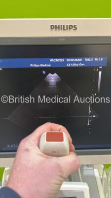 Philips iU22 Flat Screen Ultrasound Scanner Ref 8500-0064-02 *S/N B0G29K* **Mfd 2013** SVC HW G.1 Software Version 6.3.2.2 with 5 x Transducers / Probes (C9-5ec / L15-7io / X3-1 / S12-4 (Not Registering with System) and L12-5 (Powers Up with 110v Power Su - 14