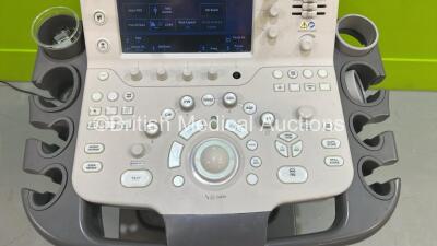 Toshiba Aplio 500 TUS-A500 Flat Screen Ultrasound Scanner *S/N WAD1682869* **Mfd 2016** Software Version AB_V6.60*R001 (Powers Up - Missing Dial - See Pictures) *See PDF for Ultrasound Report* - 6