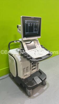 Toshiba Aplio 500 TUS-A500 Flat Screen Ultrasound Scanner *S/N WAD1682869* **Mfd 2016** Software Version AB_V6.60*R001 (Powers Up - Missing Dial - See Pictures) *See PDF for Ultrasound Report* - 10