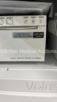 GE Voluson E10 Flat Screen Ultrasound Scanner Ref BT20 *S/N E75706* **Mfd 2020** Software Version EC350 (20.0.2.4410) with 2 x Transducers / Probes (IC5-9-D Ref 54923514 *Mfd 11/2019* and C2-9-D Ref 5405253 *Mfd 11/2019*) and Sony UP-D898DC Digital Graphi - 19