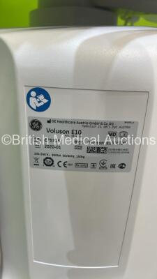 GE Voluson E10 Flat Screen Ultrasound Scanner Ref BT20 *S/N E75706* **Mfd 2020** Software Version EC350 (20.0.2.4410) with 2 x Transducers / Probes (IC5-9-D Ref 54923514 *Mfd 11/2019* and C2-9-D Ref 5405253 *Mfd 11/2019*) and Sony UP-D898DC Digital Graphi - 23