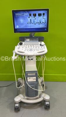 GE Voluson S8 Flat Screen Ultrasound Scanner Ref BT18 *S/N VS8804891* **Mfd 11/2020** Software Version SPC330 (18.0.6.400) with 2 x Transducers / Probes (RAB6-RS Ref H48691LP *Mfd 2018* and IC9-RS *Mfd 2019*) and Sony UP-D898 Digital Graphic Printer (Powe