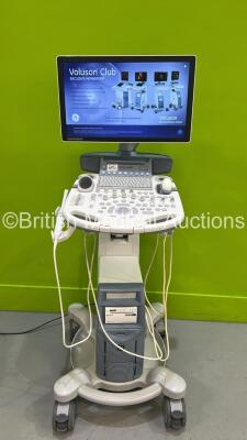 GE Voluson S8 Flat Screen Ultrasound Scanner Ref BT18 *S/N VS8804891* **Mfd 11/2020** Software Version SPC330 (18.0.6.400) with 2 x Transducers / Probes (RAB6-RS Ref H48691LP *Mfd 2018* and IC9-RS *Mfd 2019*) and Sony UP-D898 Digital Graphic Printer (Powe - 2