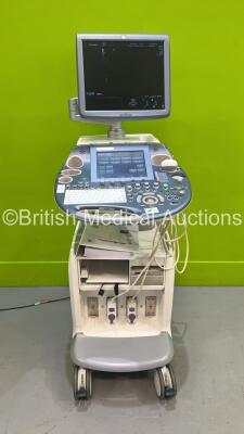 GE Voluson E6 Flat Screen Ultrasound Scanner Ref BT13.5 *S/N D62319* **Mfd 03/2014** Software Version EC250 (14.0.114.1717) with 2 x Transducers / Probes (IC5-9-D Ref 5194434 *Mfd 2013* and RAB6-D Ref H48681MG *Mfd 2014*) and Sony UP-D897 Digital Graphic 