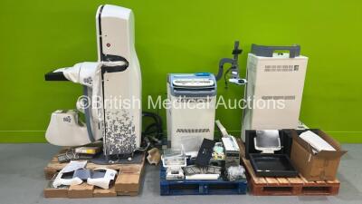 GE Senographe Essential Mammography System with Control Panel, Power Console, Compression Pads, Monitors, Trims, X-Ray Glass and Accessories *S/N 7366068US5* **Mfd 2013**