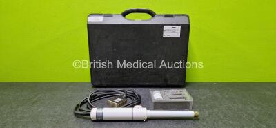 Pie Medical Model 402156 Ultrasound Transducer / Probe with Accessories in Case (Untested)