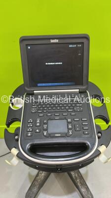 SonoSite Edge Portable Ultrasound Scanner Ref P15000-12 *S/N 03TT21* **Mfd 2013** Boot Version 55.80.100.017 ARM Version 55.80.100.017 on SonoSite Stand (Powers Up - Missing Power Button Rubber - See Pictures) ***IR230*** - 3