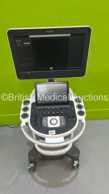 Philips Affiniti CVx Flat Screen Ultrasound Scanner Ref 795190 *S/N US323R0292* **Mfd 2023** SVC HW B.0 Software Version 9.0.5.709 (Powers Up - Mark / Scratch on Keyboard - See Pictures) *See PDF for Ultrasound Report* - 2