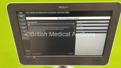 Philips Affiniti CVx Flat Screen Ultrasound Scanner Ref 795190 *S/N US323R0292* **Mfd 2023** SVC HW B.0 Software Version 9.0.5.709 (Powers Up - Mark / Scratch on Keyboard - See Pictures) *See PDF for Ultrasound Report* - 7